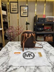 Michael Kors Jaycee Premium Quality Bagpack With Dust Bag Coffee Brown V-22M07