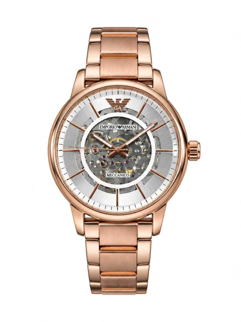 EMPORIO ARMANI MECANICO 2 AUTOMATIC ROSE WHITE F171
