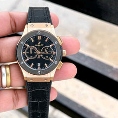HUBLOT BIG BANG BLACK GOLD CROCODILE STRAP F176