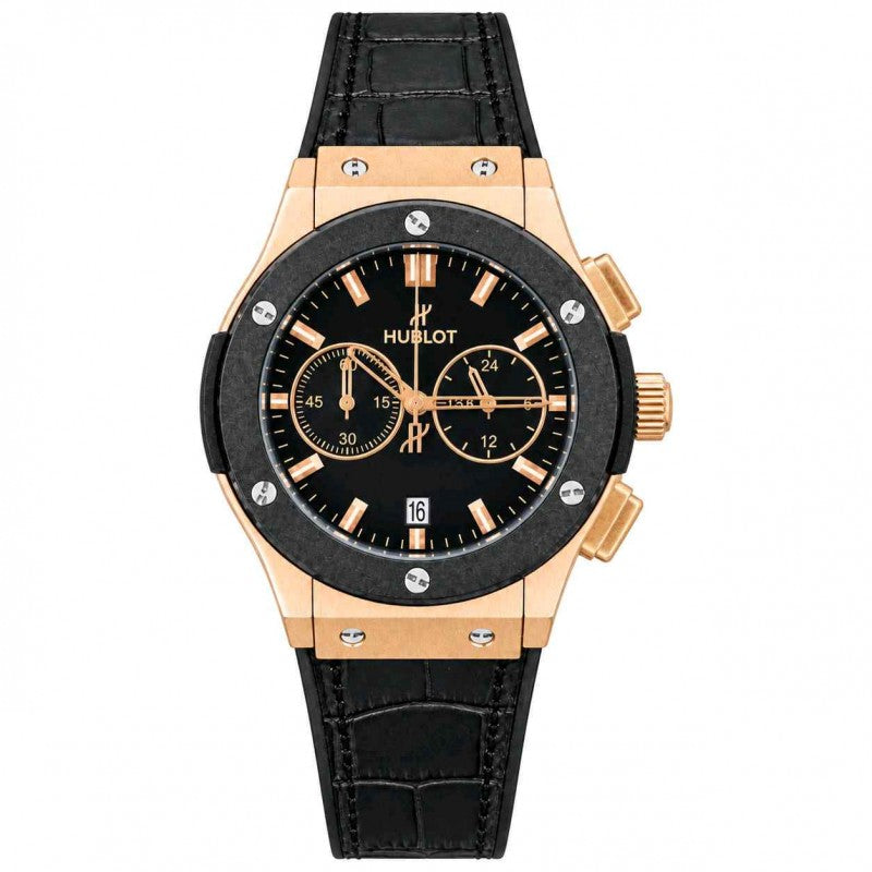 HUBLOT BIG BANG BLACK GOLD CROCODILE STRAP F176
