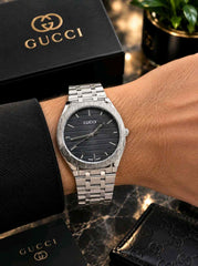 GUCCI 25H slim silver F403
