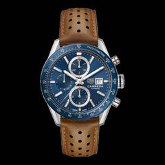 Tag Heuer Carrera Caliber 17 brown and blue