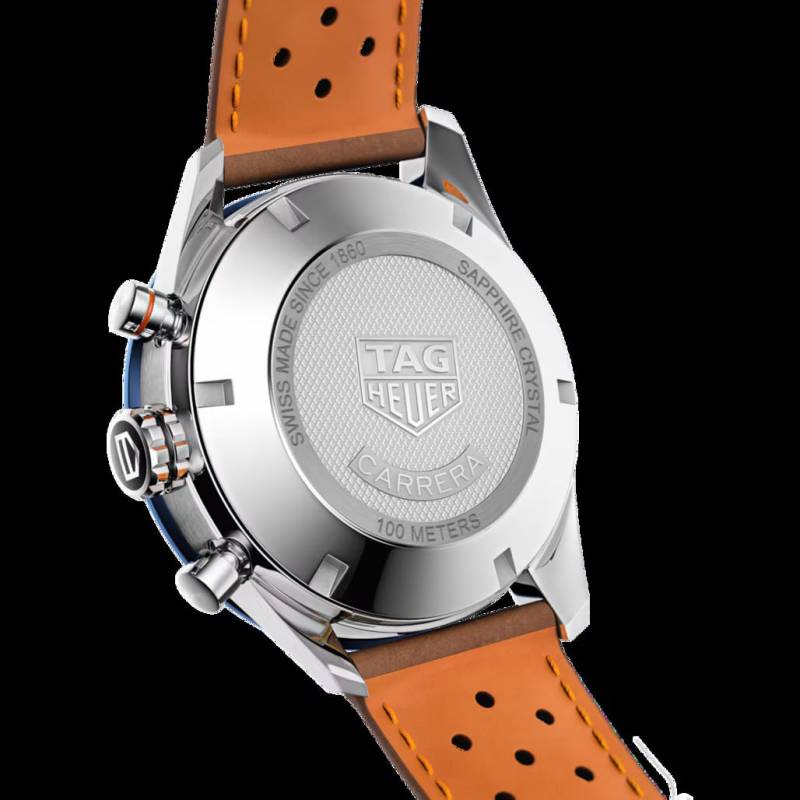 Tag Heuer Carrera Caliber 17 brown and blue