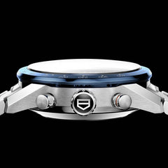 Tag Heuer carrera caliber 17 japan silver blue
