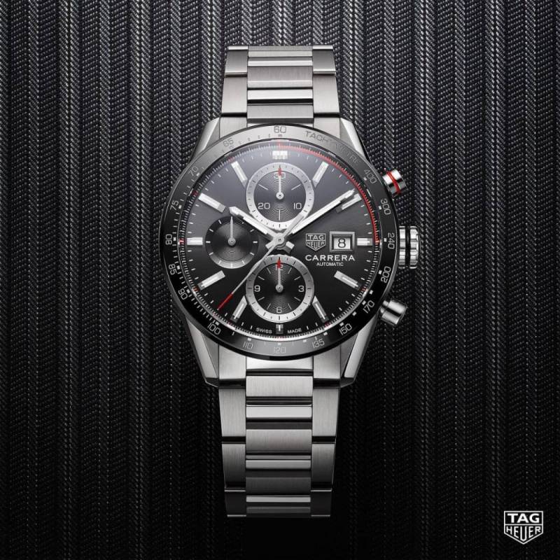 Tag Heuer carrera caliber 17 japan silver Black