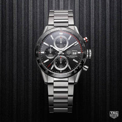 Tag Heuer carrera caliber 17 japan silver Black