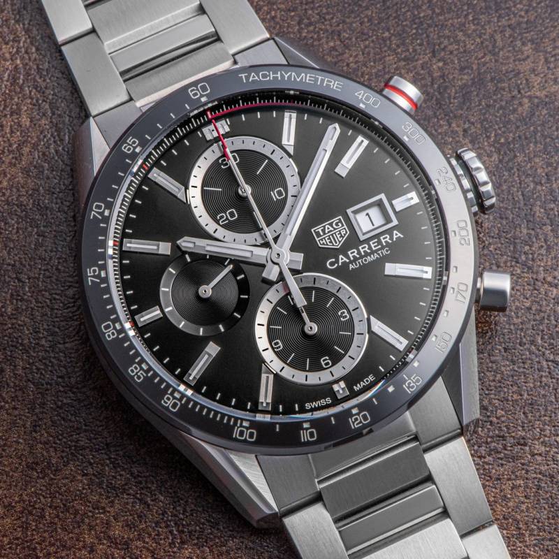 Tag Heuer carrera caliber 17 japan silver Black