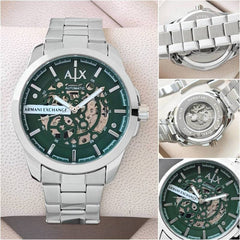 Armani Exchange Ax2418 Hampton Automatic silver green