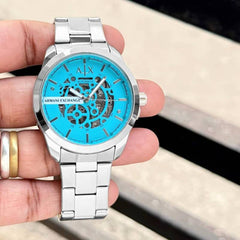 Armani Exchange Ax2418 Hampton Automatic silver Sky Blue
