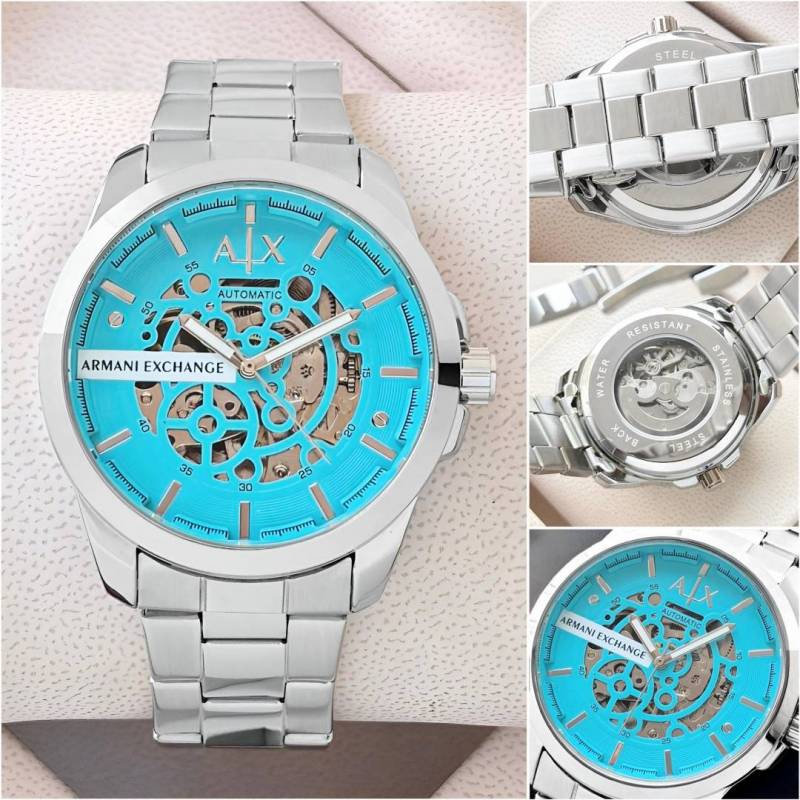 Armani Exchange Ax2418 Hampton Automatic silver Sky Blue