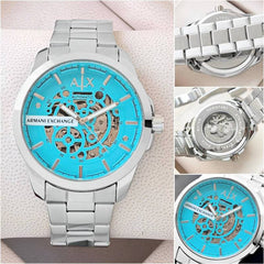 Armani Exchange Ax2418 Hampton Automatic silver Sky Blue