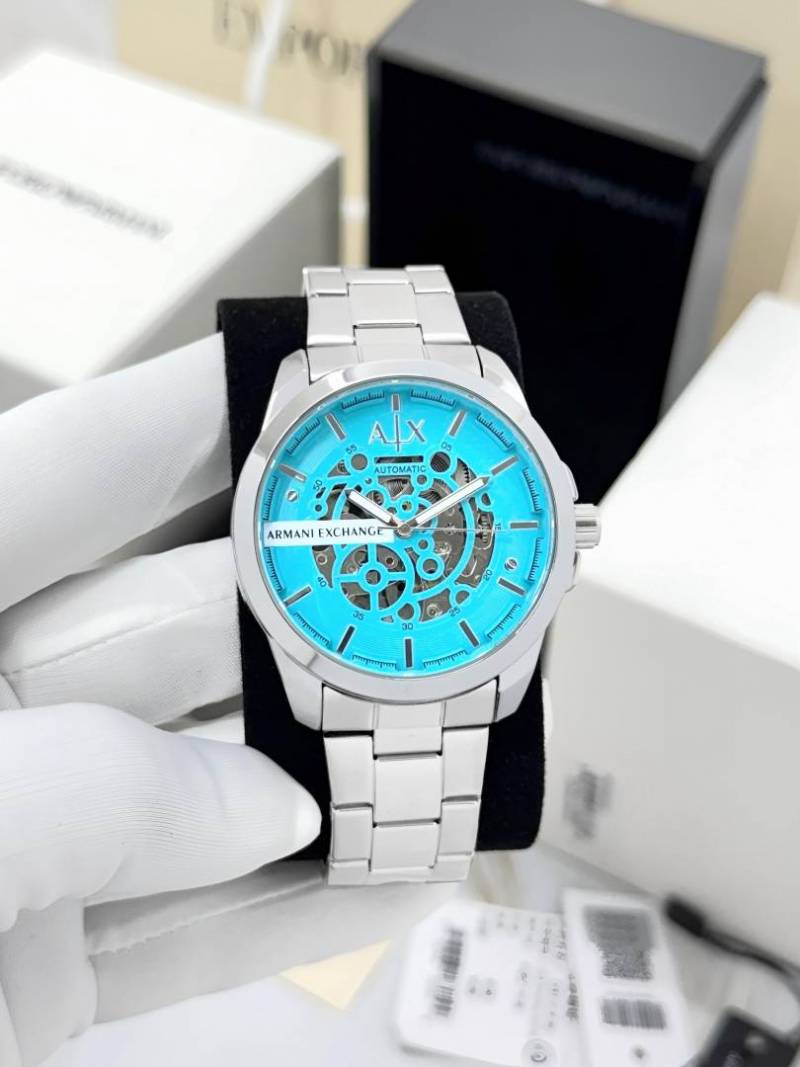 Armani Exchange Ax2418 Hampton Automatic silver Sky Blue