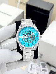 Armani Exchange Ax2418 Hampton Automatic silver Sky Blue
