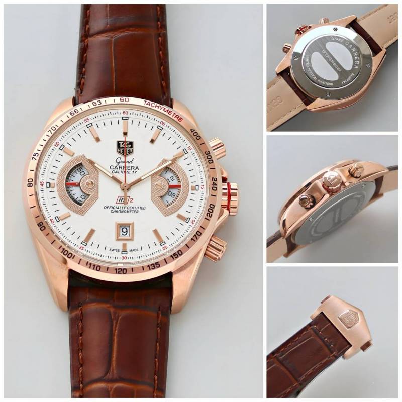 Tag heuer carrera calibre 17 brown white