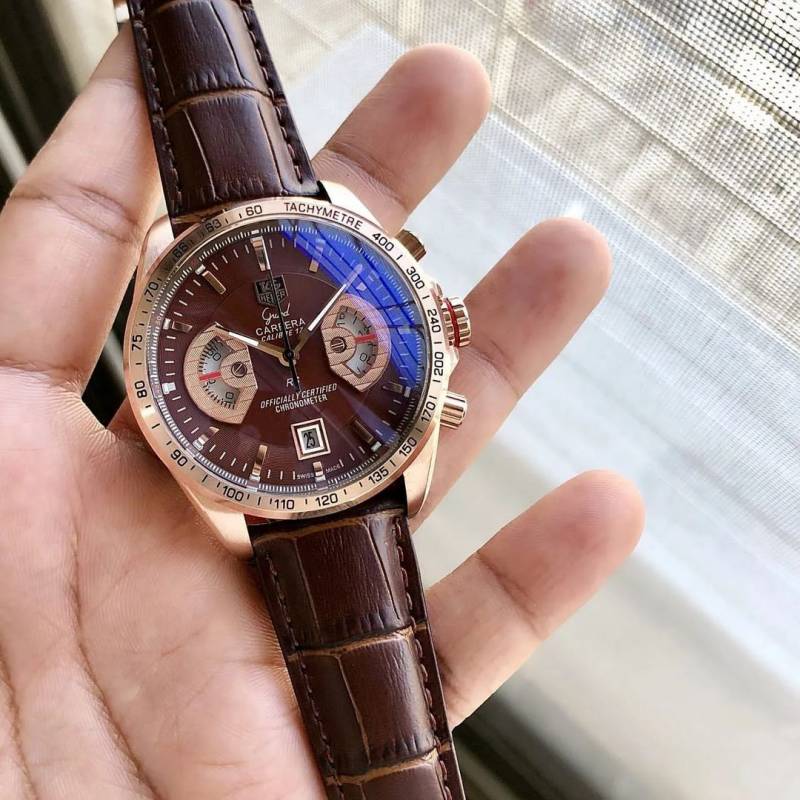 Tag Heuer carrera calibre 17 brown and brown