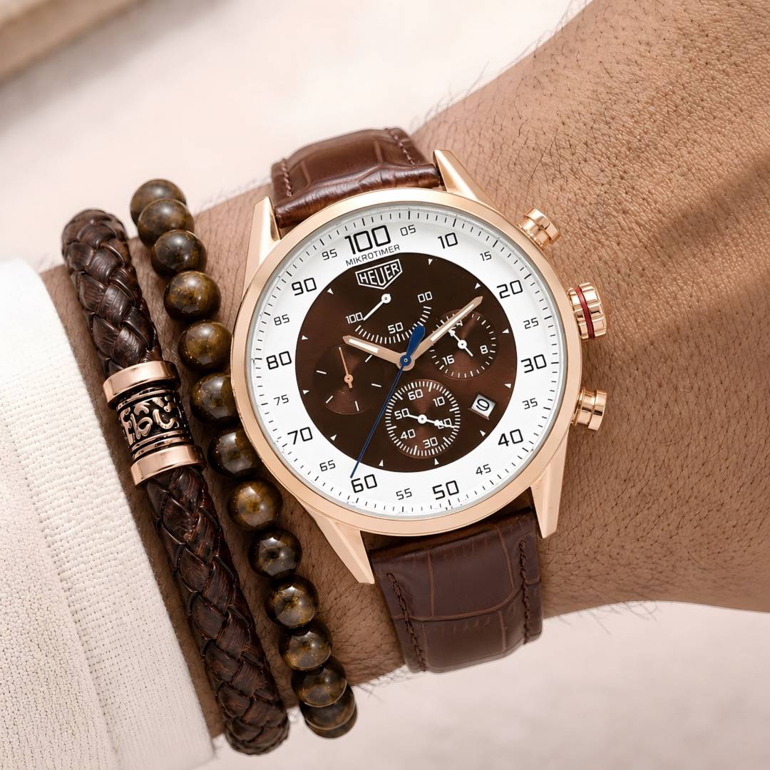 TAG Heuer Carrera Mikrograph 1100th of a Second brown