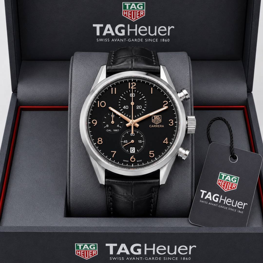 TAG Heuer Carrera Calibre 1887 Automatic Chronograph black and black