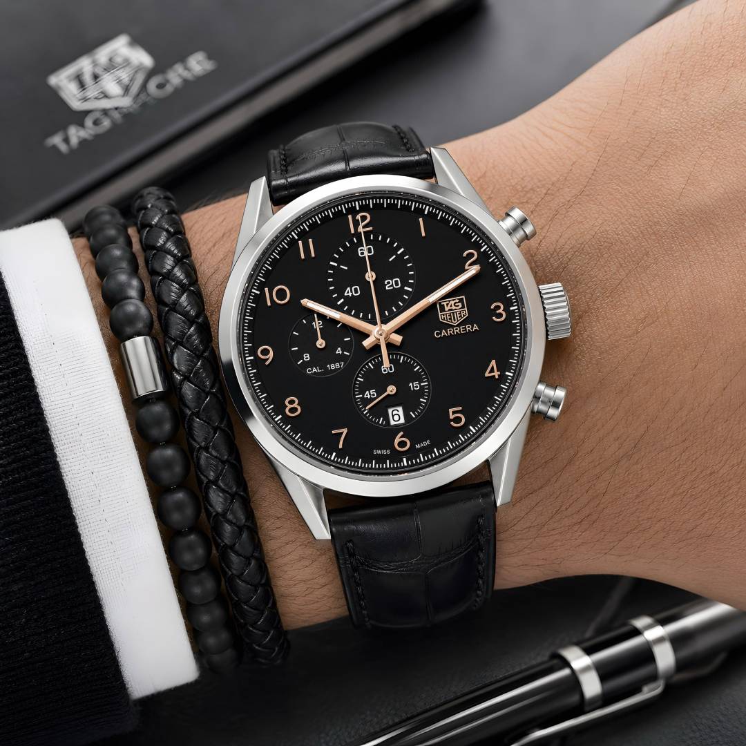 TAG Heuer Carrera Calibre 1887 Automatic Chronograph black and black