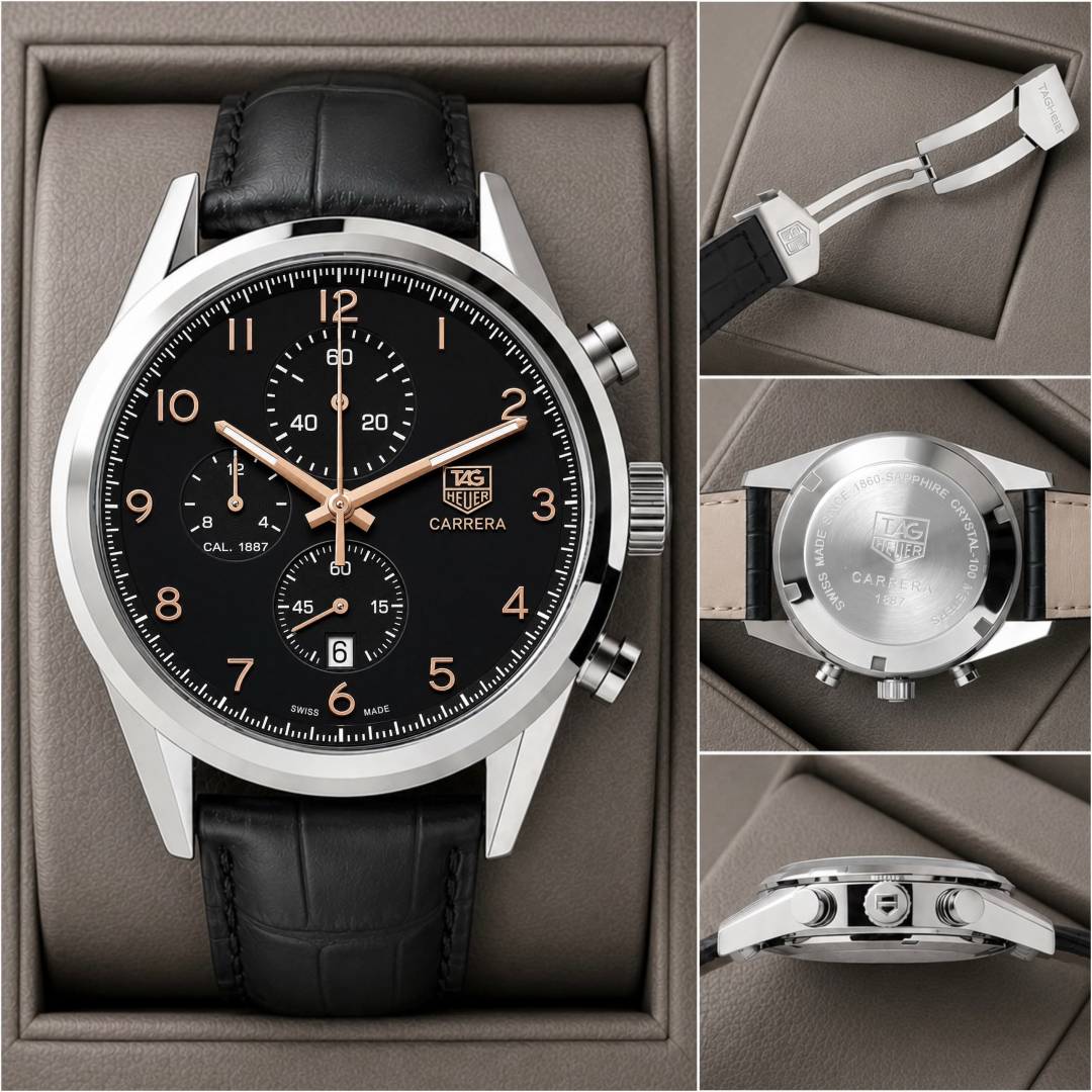 TAG Heuer Carrera Calibre 1887 Chronograph black and black