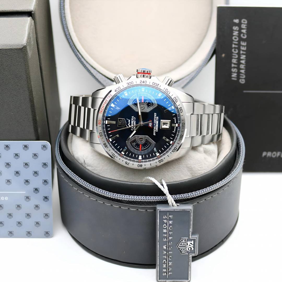 Tag Heuer carrera caliber 17 silver Black