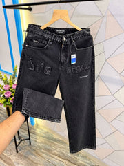 Balenciaga Imported Quality Buggy Fit Black Jeans Store Article