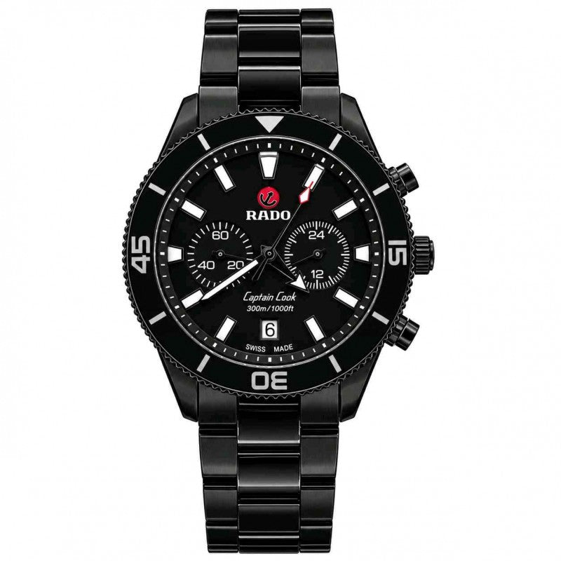 RADO CAPTAIN COOK ALL BLACK F404