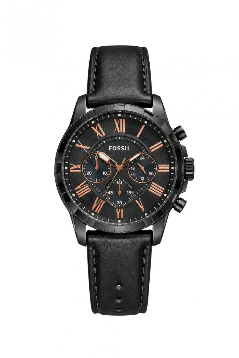FOSSIL GRANT BLACK ROSE F406