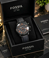 FOSSIL GRANT BLACK ROSE F406