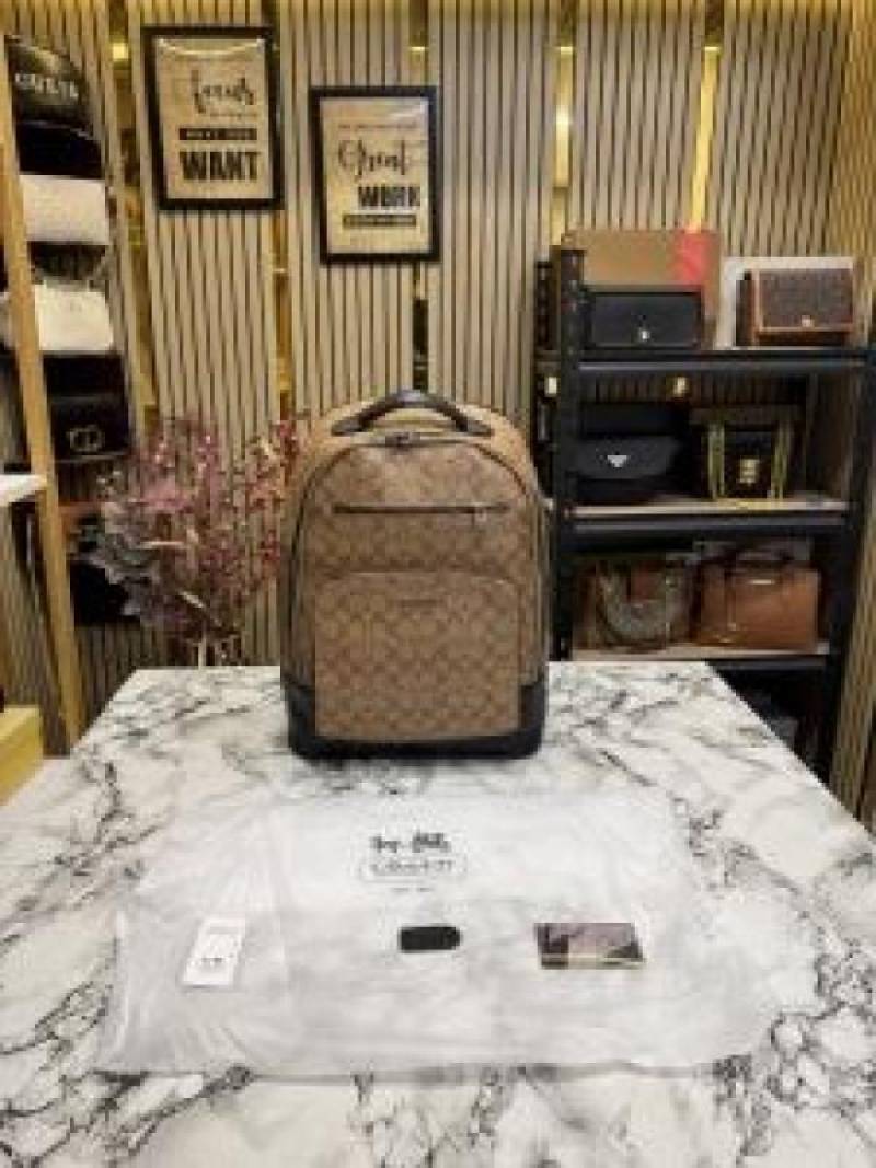 COACH ETHAN PREMIUM BAGPACK WITH DUST BAG PREMIUM QUALITY (APRICOT)