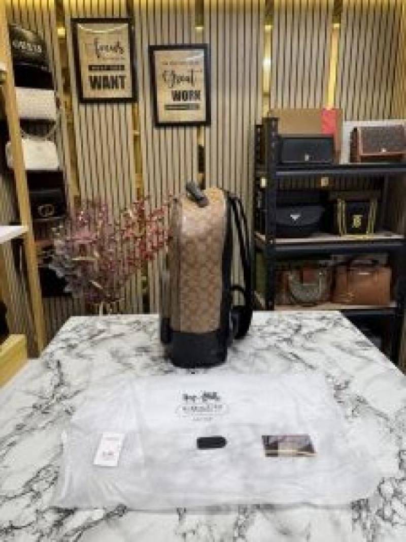 COACH ETHAN PREMIUM BAGPACK WITH DUST BAG PREMIUM QUALITY (APRICOT)