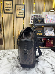 COACH HITCH BACKPACK IN SIGNATURE CANVAS WITH TAG AND DUST BAG COFFEE (2722)