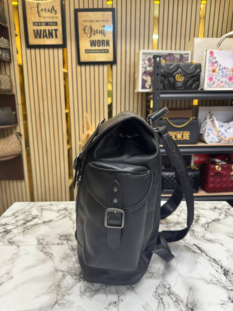 COACH HITCH BACKPACK WITH TAG AND DUST BAG FULL BLACK (2722)