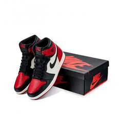 Air Jordan 1 Retro High OG Bred Toe Red semi ua