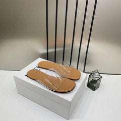Hermes Chypre Sandal For Womens Pink Brown With OG & Carry Bag