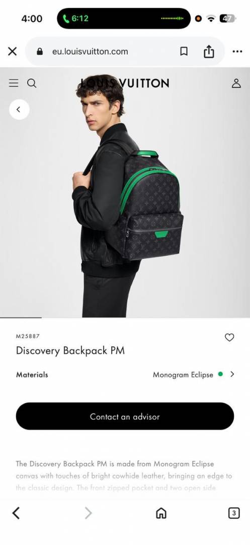 Louis Vuittion 04 Discovery Unisex Large High Quality Backpack With DustCover