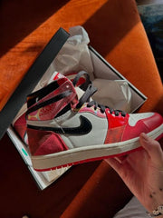 NIKE AIR JORDAN RETRO 1 HIG SPIDERVERSE SPIDERMAN VERSION SEMI UA