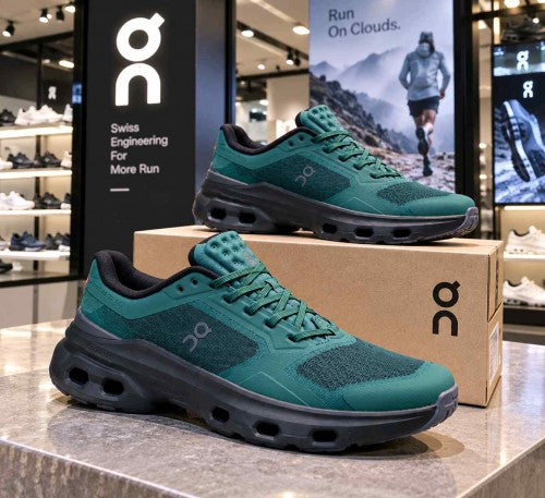On Cloud pulse 2 Obsidian Black Green 2711