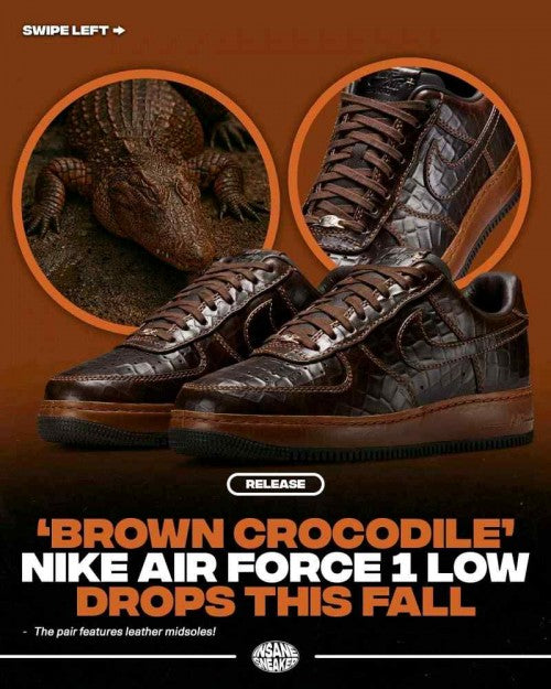 Nike Airforce 1 Low Fauna Brown Croc