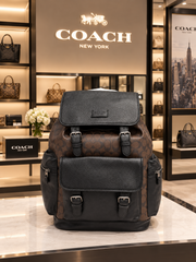 COACH SPRINT LARGE BACKPACK WITH DUSTCOVER PACKING 059 COFFEE BLACK