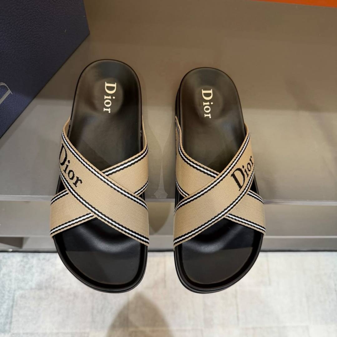 Dior iviera Dior Aqua Sandal Grey and Navy Blue Technical Fabric