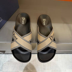 Dior iviera Dior Aqua Sandal Grey and Navy Blue Technical Fabric