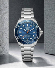 Tag Heuer Aquaracer Professional 300m date automatic japan zik zake line silver blue