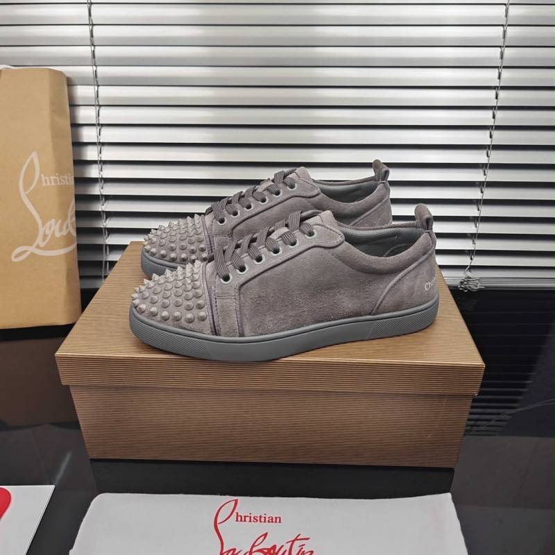Christian Louboutin Loius Jr. Spikes Canopy Phantom Grey
