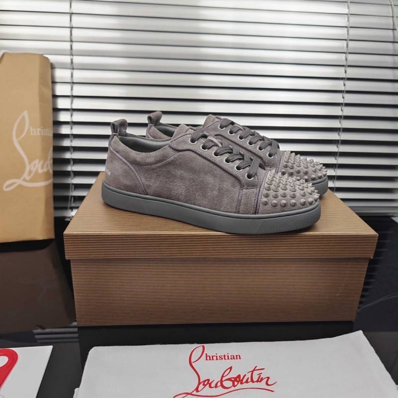 Christian Louboutin Loius Jr. Spikes Canopy Phantom Grey