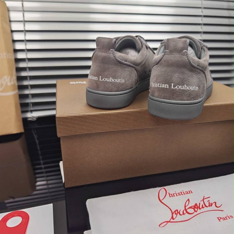 Christian Louboutin Loius Jr. Spikes Canopy Phantom Grey