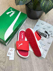 Puma Nitrocat V Adjust Comfort Premium Red White Slides