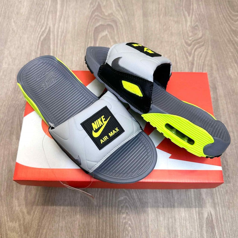 Nike Airmax 90 Premium Grey Neon Flip Flop