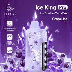 ice king pro 40k puffs grape ice