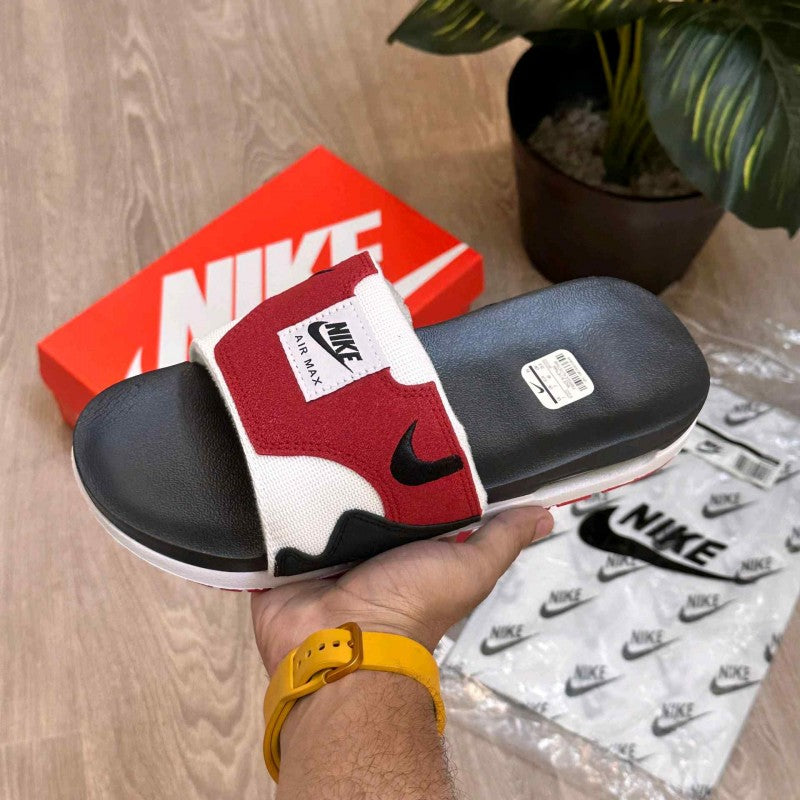 Nike Airmax 1 Premium Red White Black Flip Flop