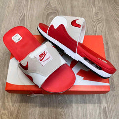 Nike Airmax 1 Premium Red White Flip Flop